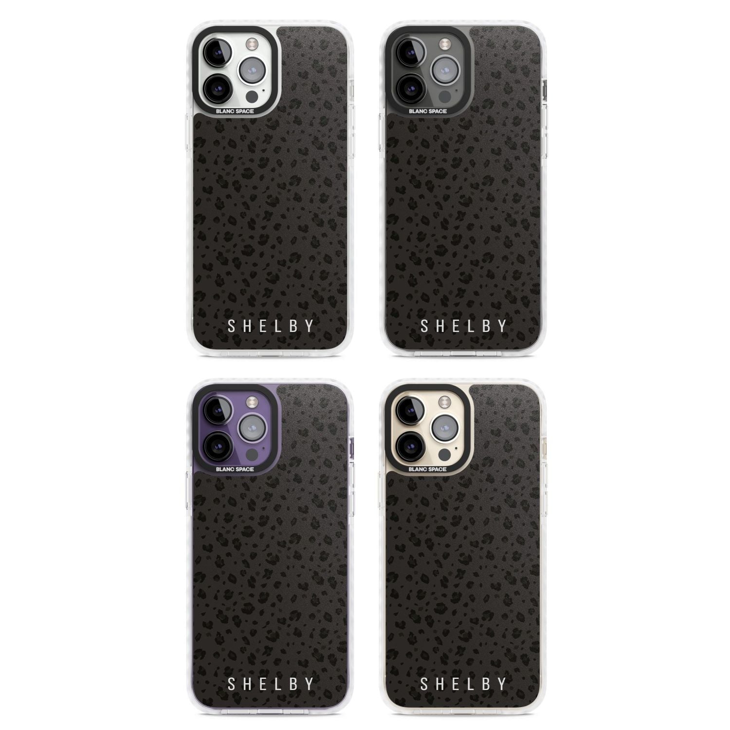 Personalised Dark Leopard Lettering