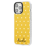 Personalised Yellow Polka Dot