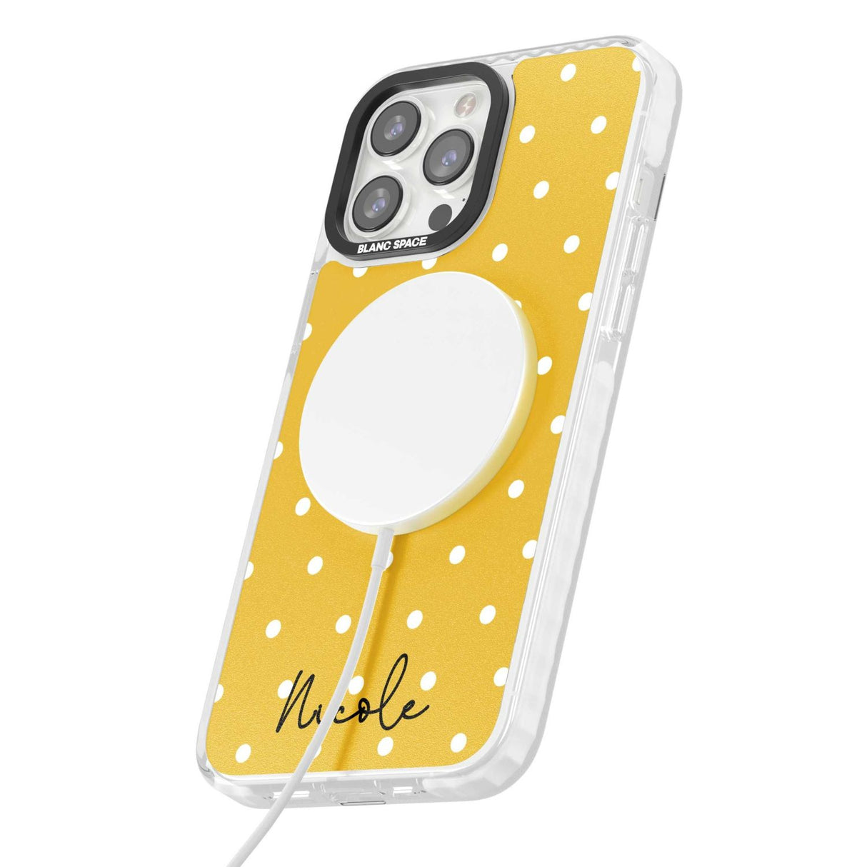 Personalised Yellow Polka Dot