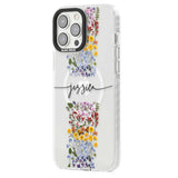 Personalised Wildflower Floral Stripe Personalised