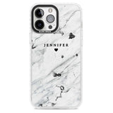 Personalised Black & White Marble Texture