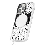 Personalised Black & White Paint Splatters