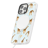 Personalised Safari Giraffe Pattern on Blue