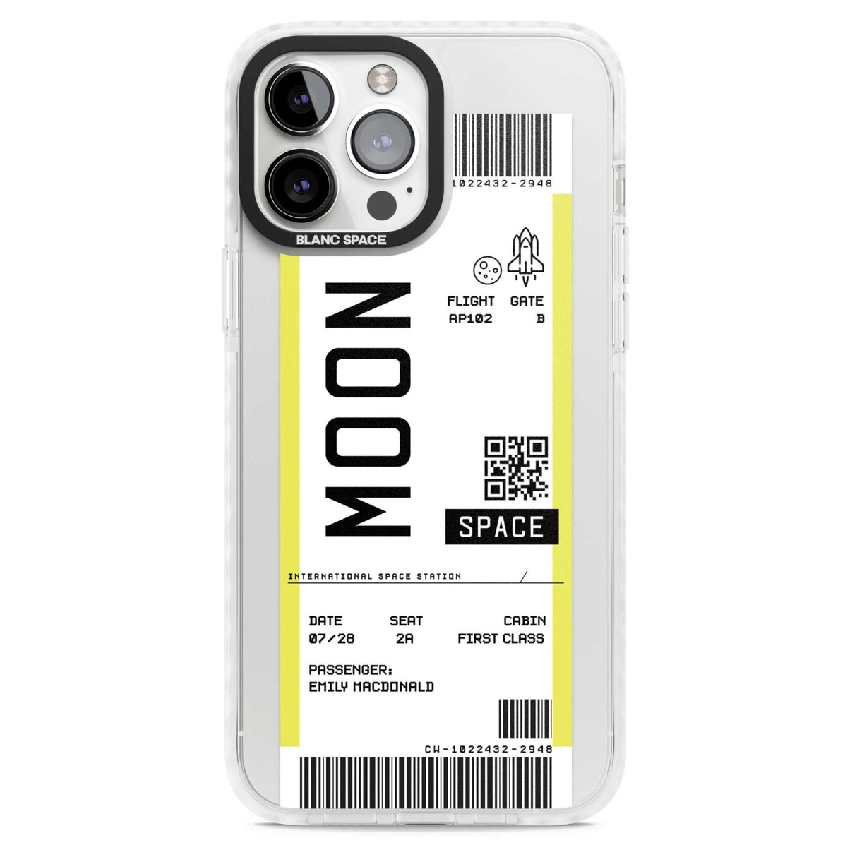 Personalised Moon Space Travel Ticket