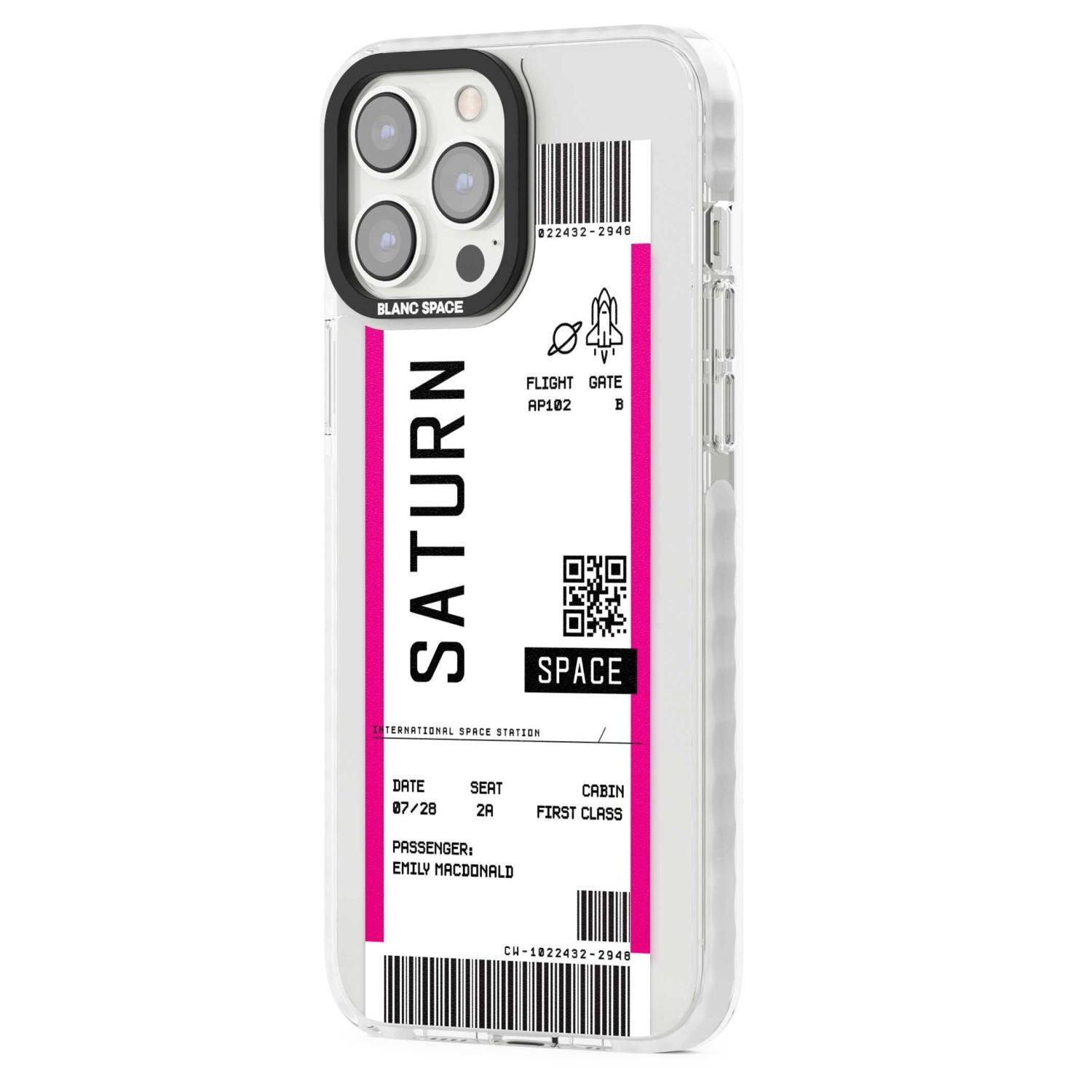 Personalised Saturn Travel Ticket