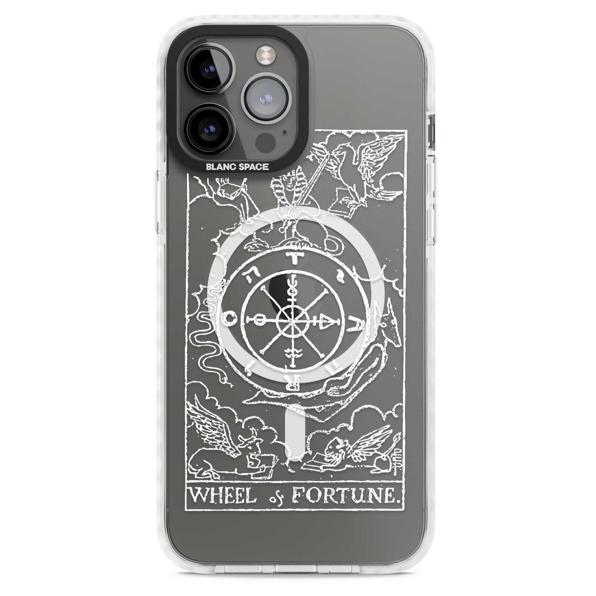 Personalised Wheel of Fortune Tarot Card - White Transparent