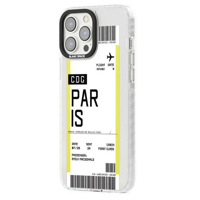 Personalised Paris Boarding Pass