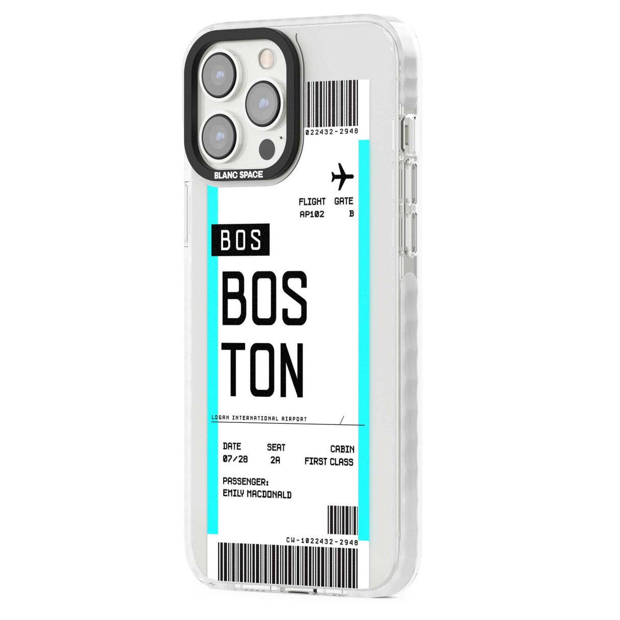 Personalised Boston Boarding Pass