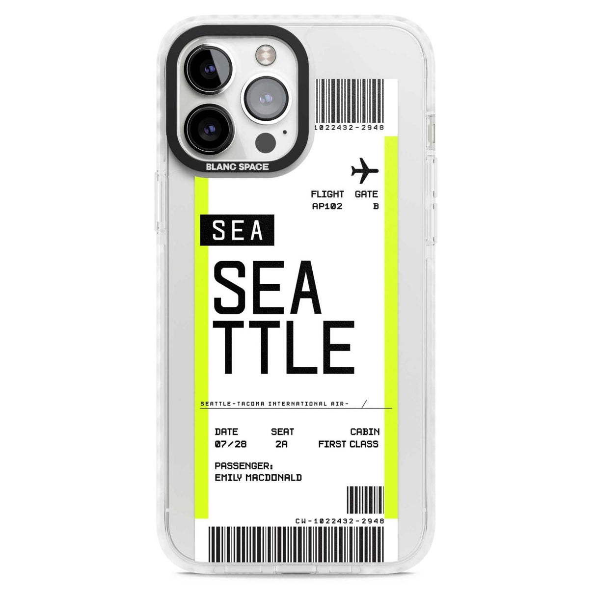 Personalised Seattle Boarding Pass