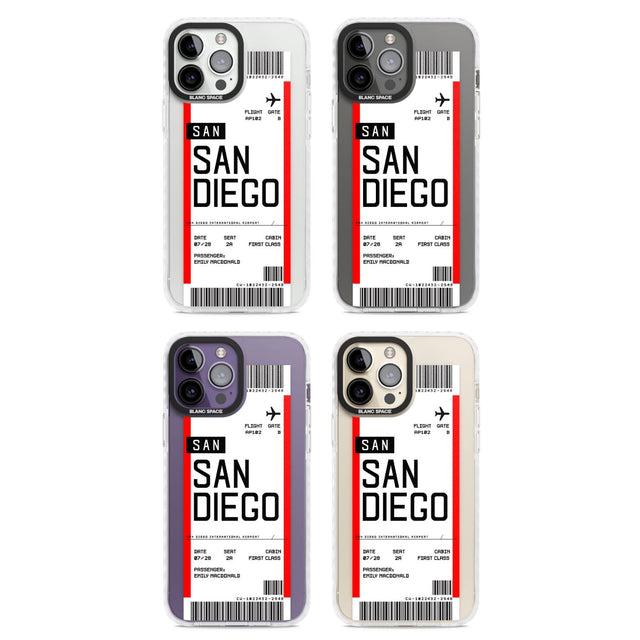 Personalised San Diego Boarding Pass