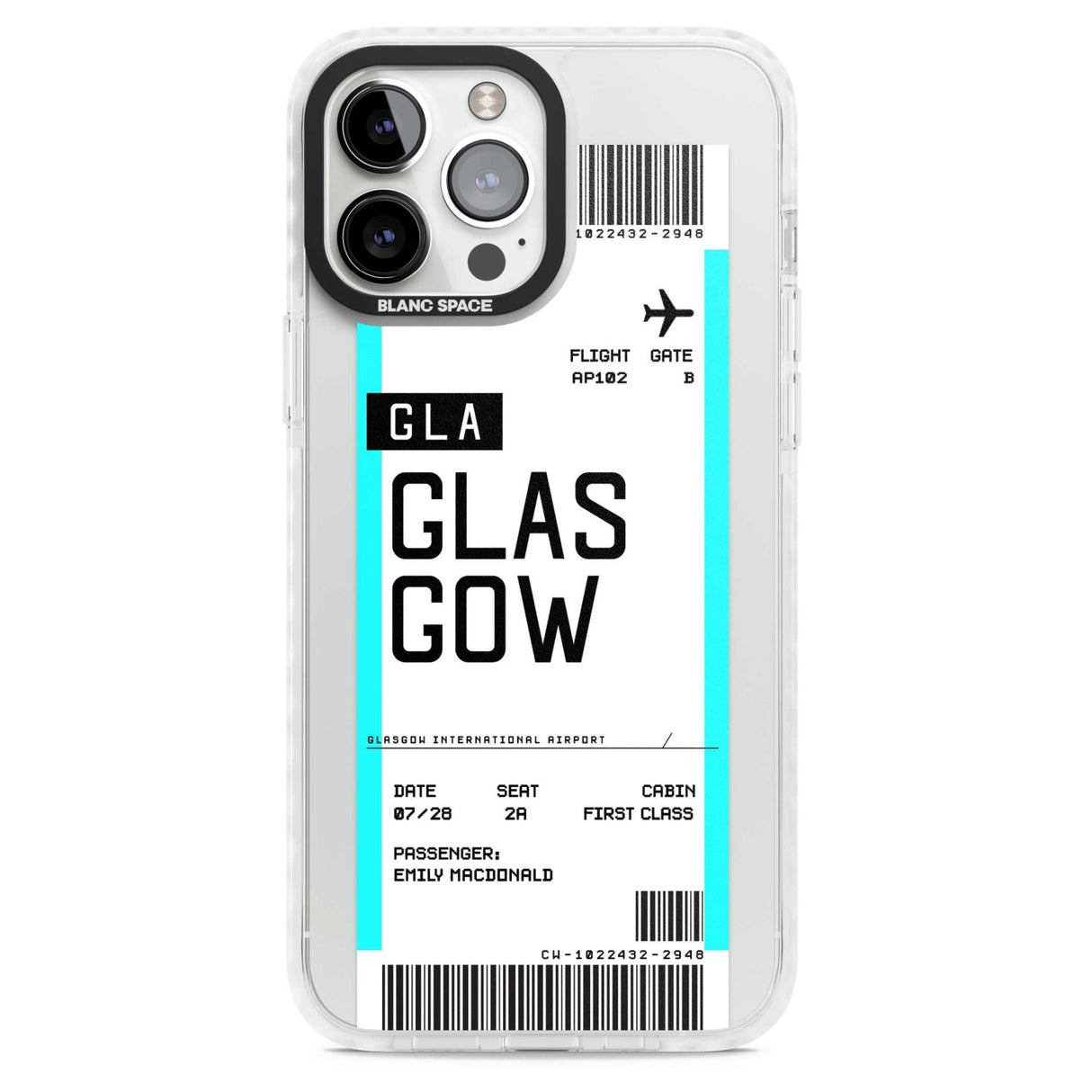 Personalised Glasgow Boarding Pass