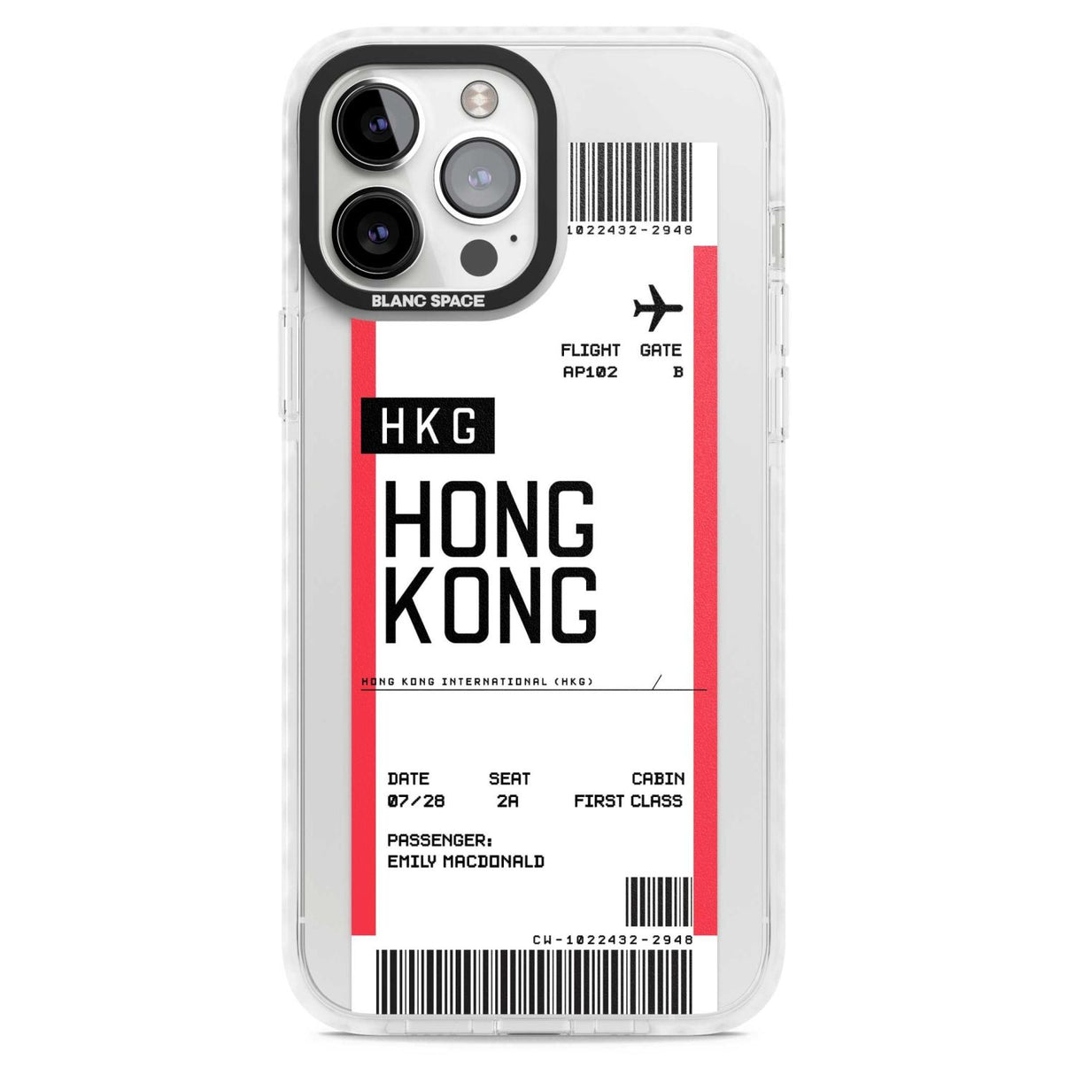 Personalised Hong Kong Boarding Pass