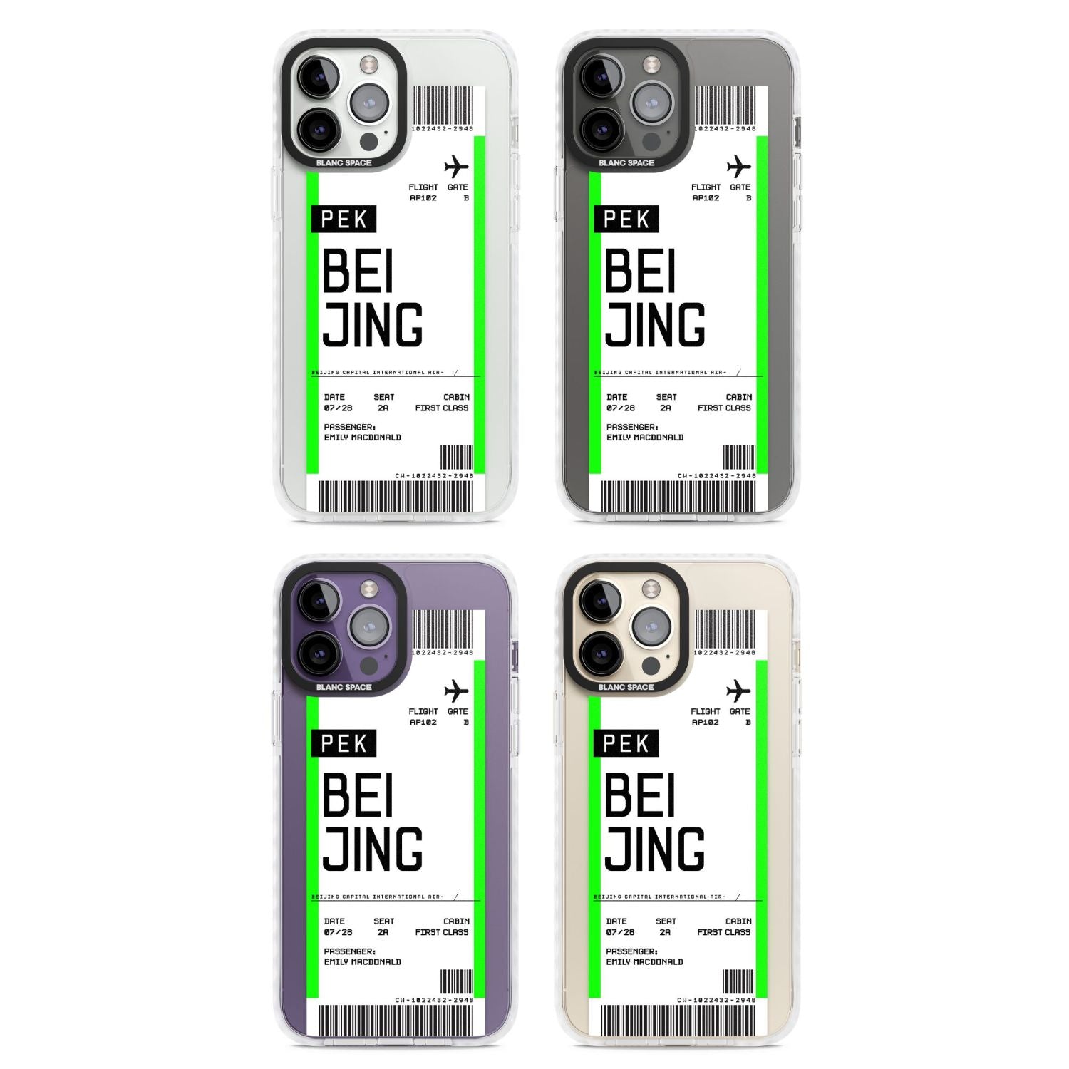 Personalised Beijing Boarding Pass
