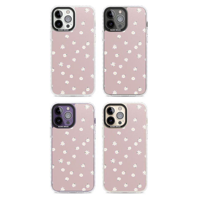 Dark Pink Cute Floral Design