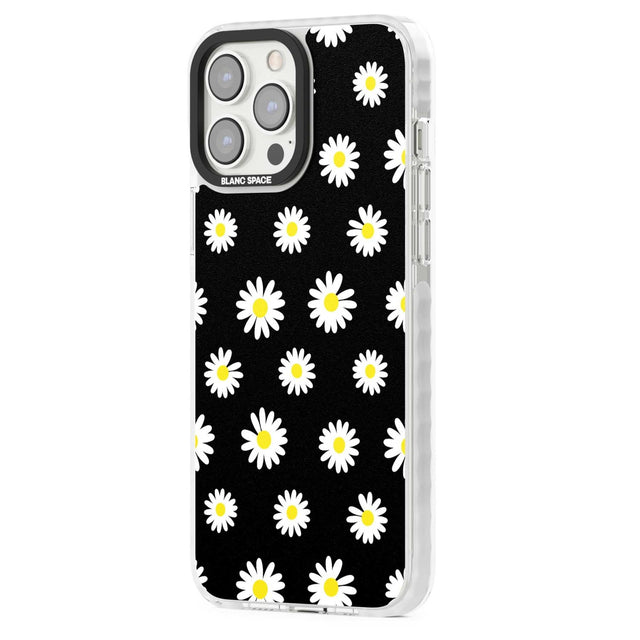 White Daisy Pattern (Black)