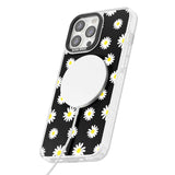 White Daisy Pattern (Black)