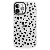 Black on Transparent Dalmatian Polka Dot Spots