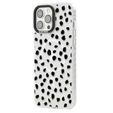 Black on Transparent Dalmatian Polka Dot Spots