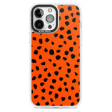 Black & Bright Red Dalmatian Polka Dot Spots