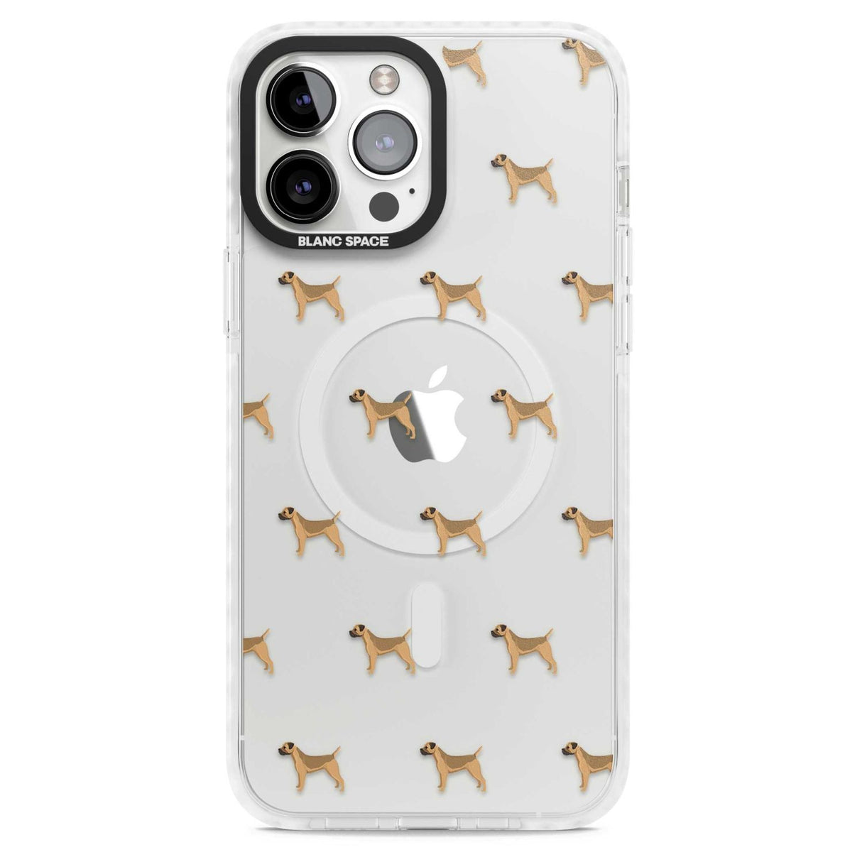 Border Terrier Dog Pattern Clear