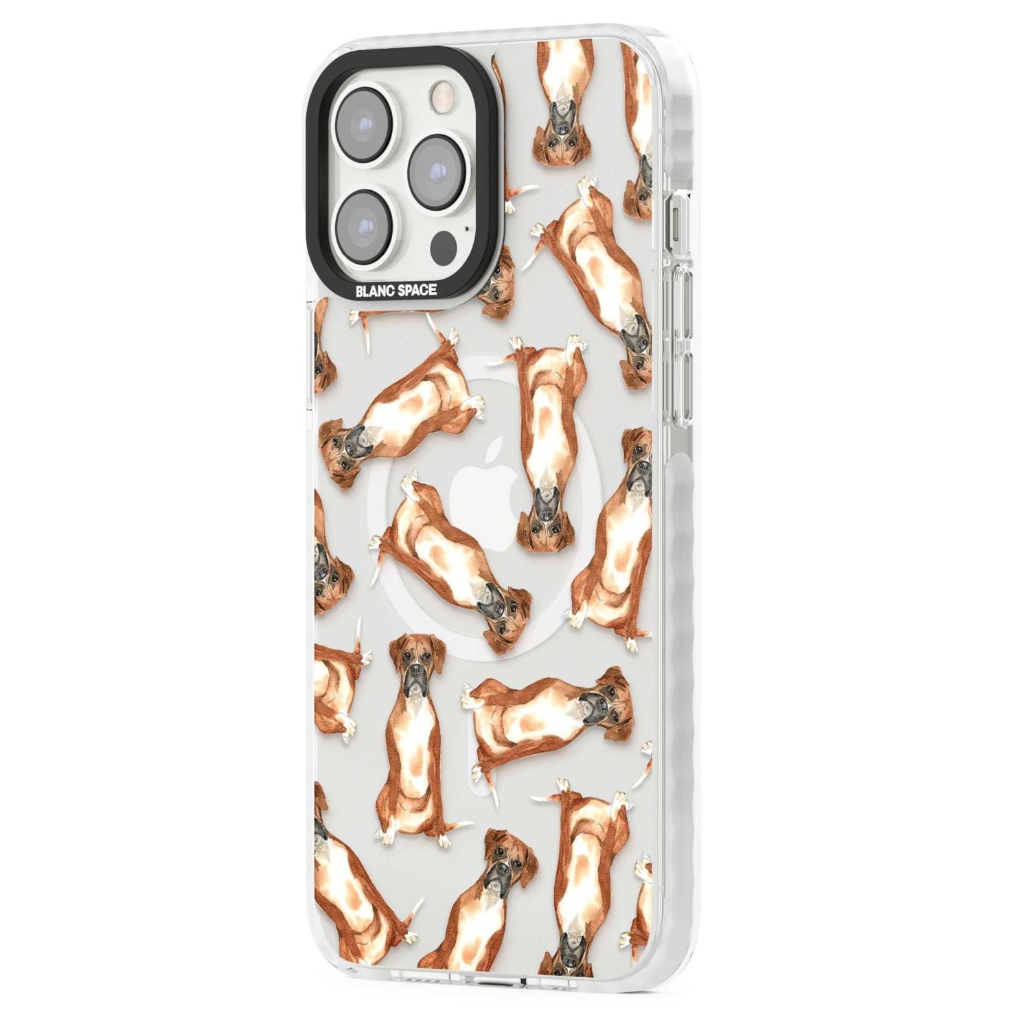 Boxer Watercolor Dog Pattern