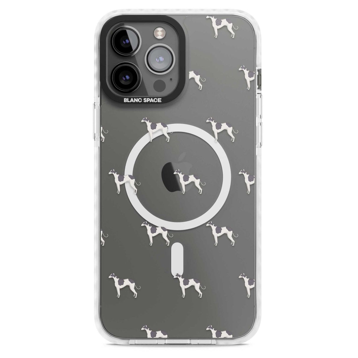 Greyhound Dog Pattern Clear