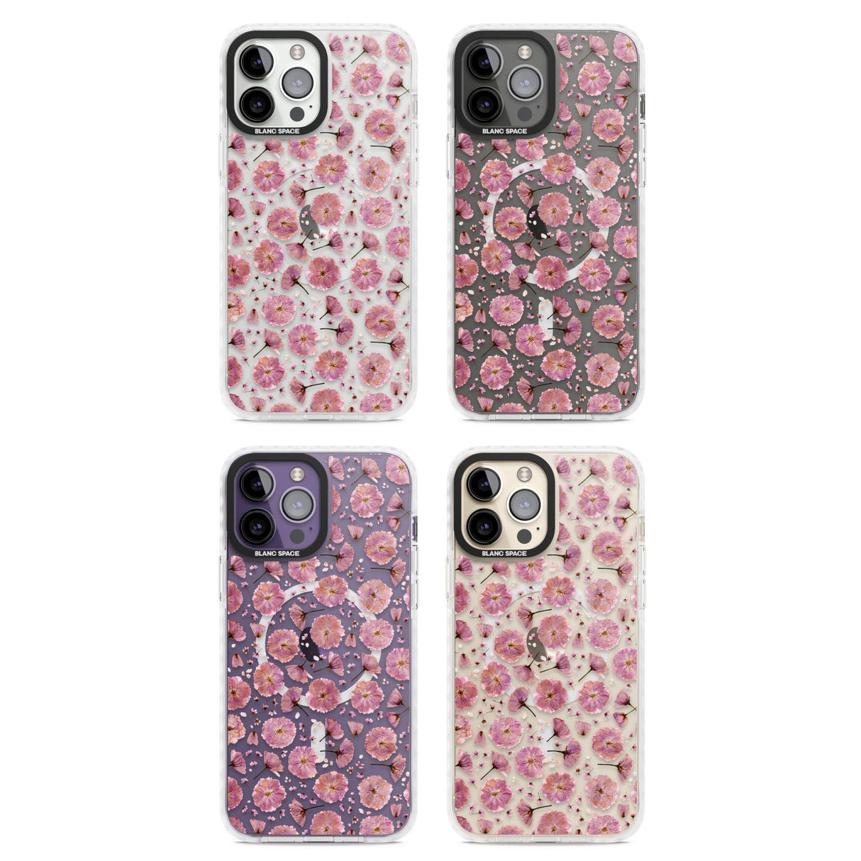 Pink Flowers & Blossoms Transparent Design