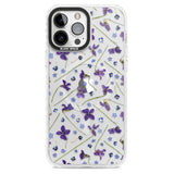 Violet & Blue Floral Pattern Design