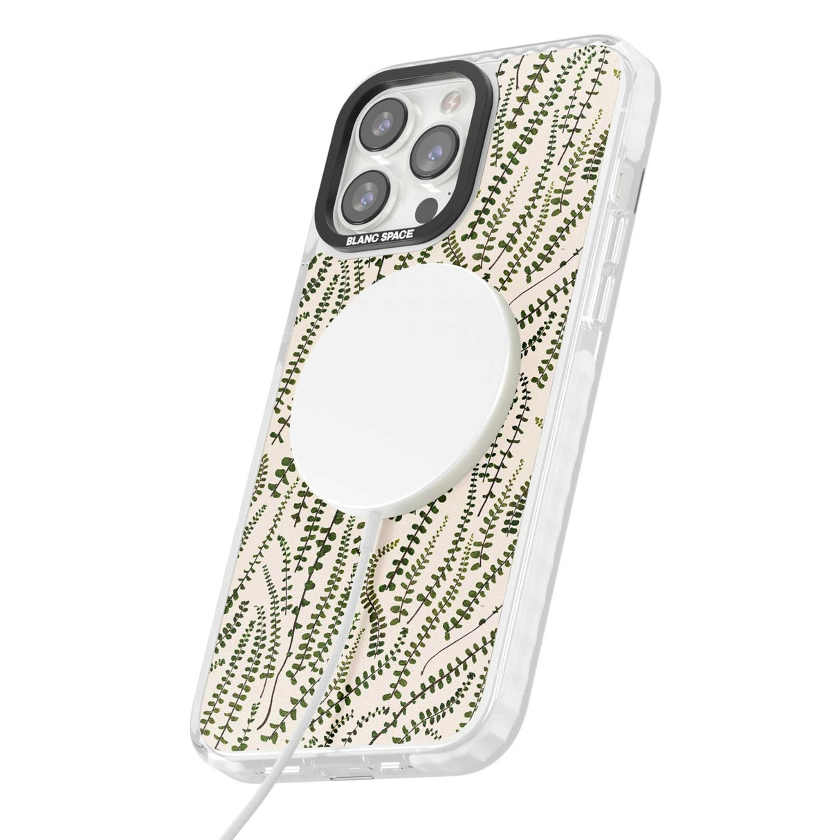 Fern Leaf Pattern Design - Cream