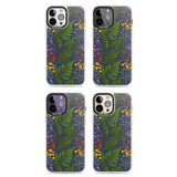 Busy Floral and Fern Design - Navy