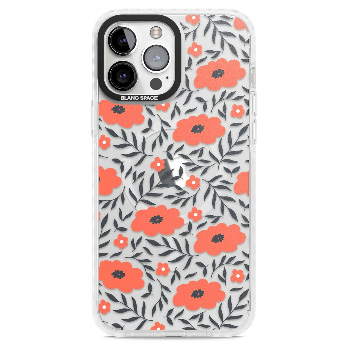 Red Poppy Transparent Floral