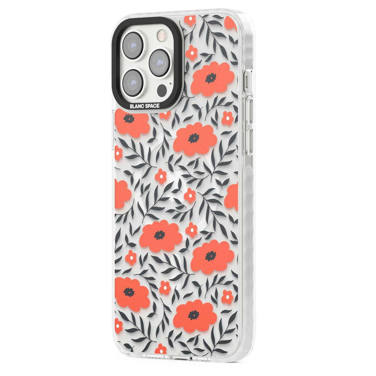 Red Poppy Transparent Floral