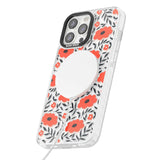 Red Poppy Transparent Floral