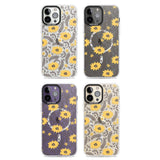 Yellow Blossoms Transparent Floral