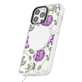 Purple Blossoms Transparent Floral