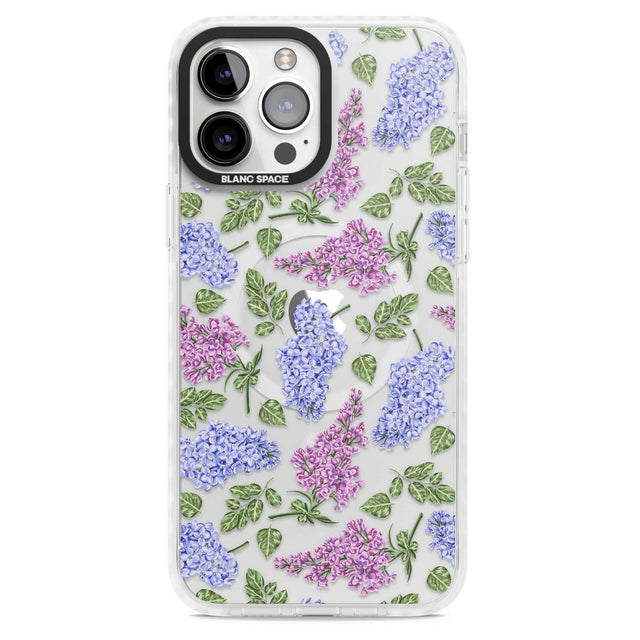 Purple Blossoms Transparent Floral