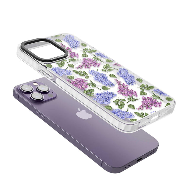 Purple Blossoms Transparent Floral