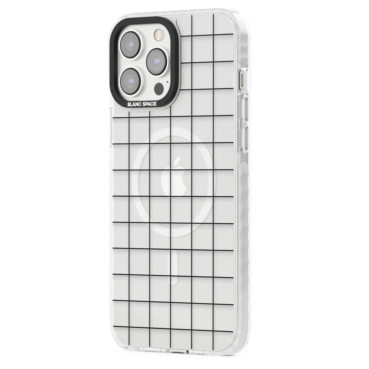 Simplistic Large Grid Pattern Black (Transparent)