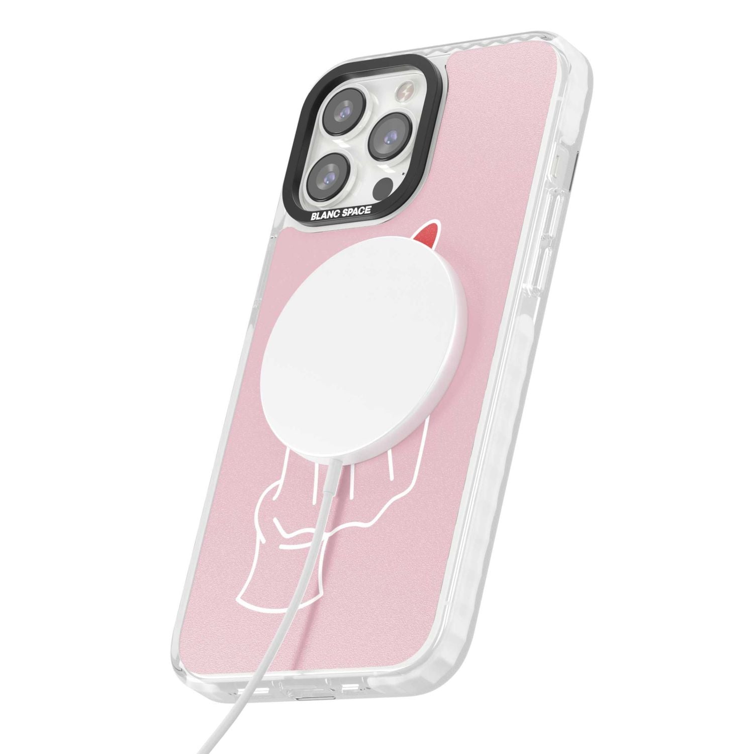Pink Heart Hand
