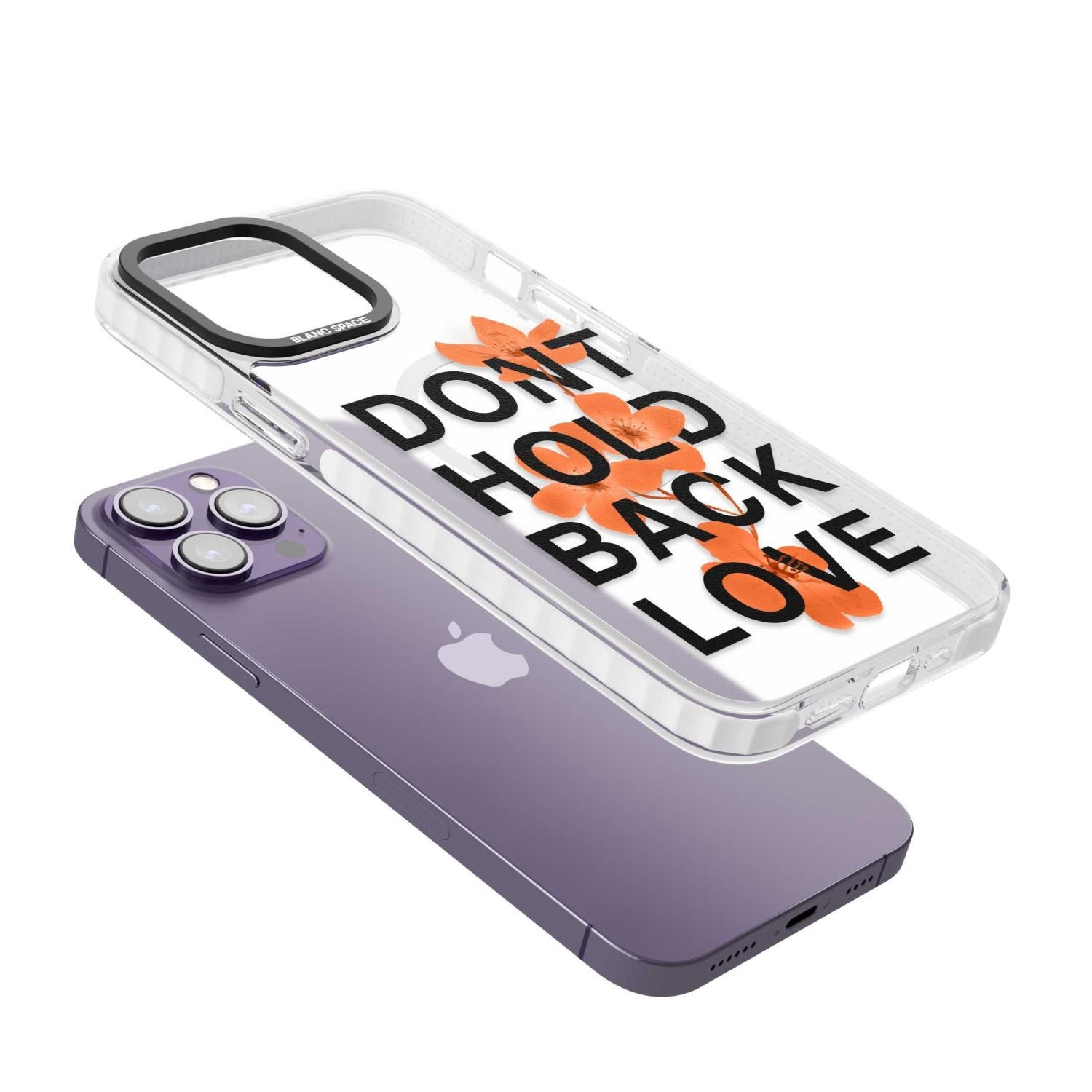 Don'T Hold Back Love Orange & Black