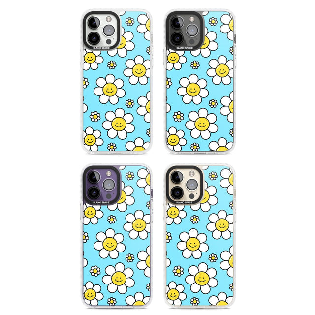 Daisy Faces Kawaii Pattern