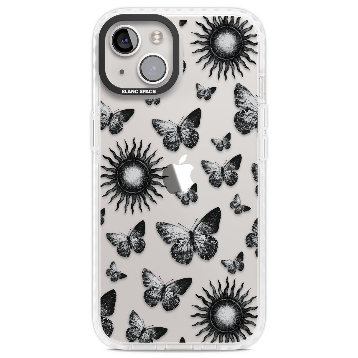 Butterflies & Suns Clear Impact Phone Case for iPhone 13, iPhone 14, iPhone 15