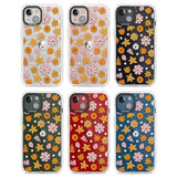 Autumn Leaves and Flowers Clear Impact Phone Case for iPhone 13, iPhone 14, iPhone 15