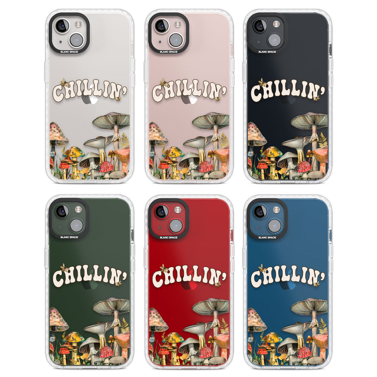 Chillin' Clear Impact Phone Case for iPhone 13, iPhone 14, iPhone 15