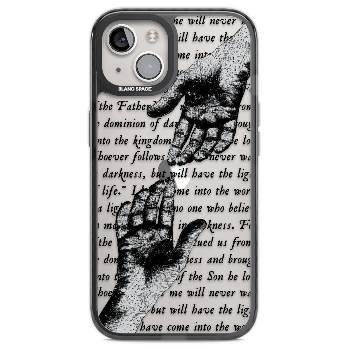 In Touch Black Impact Phone Case for iPhone 13, iPhone 14, iPhone 15