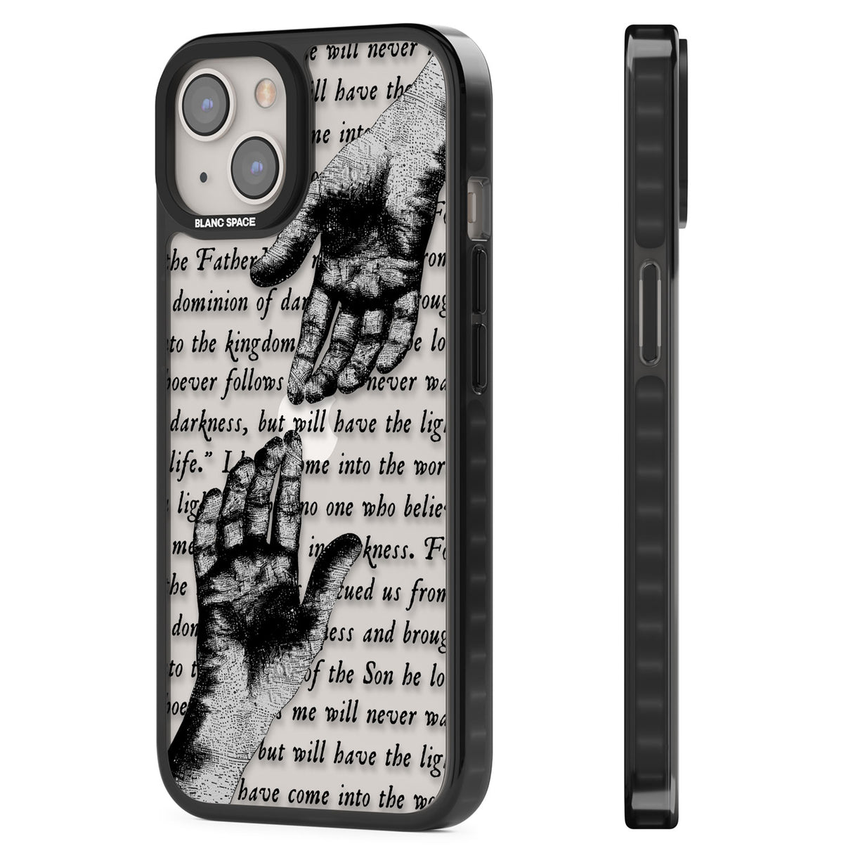 In Touch Black Impact Phone Case for iPhone 13, iPhone 14, iPhone 15