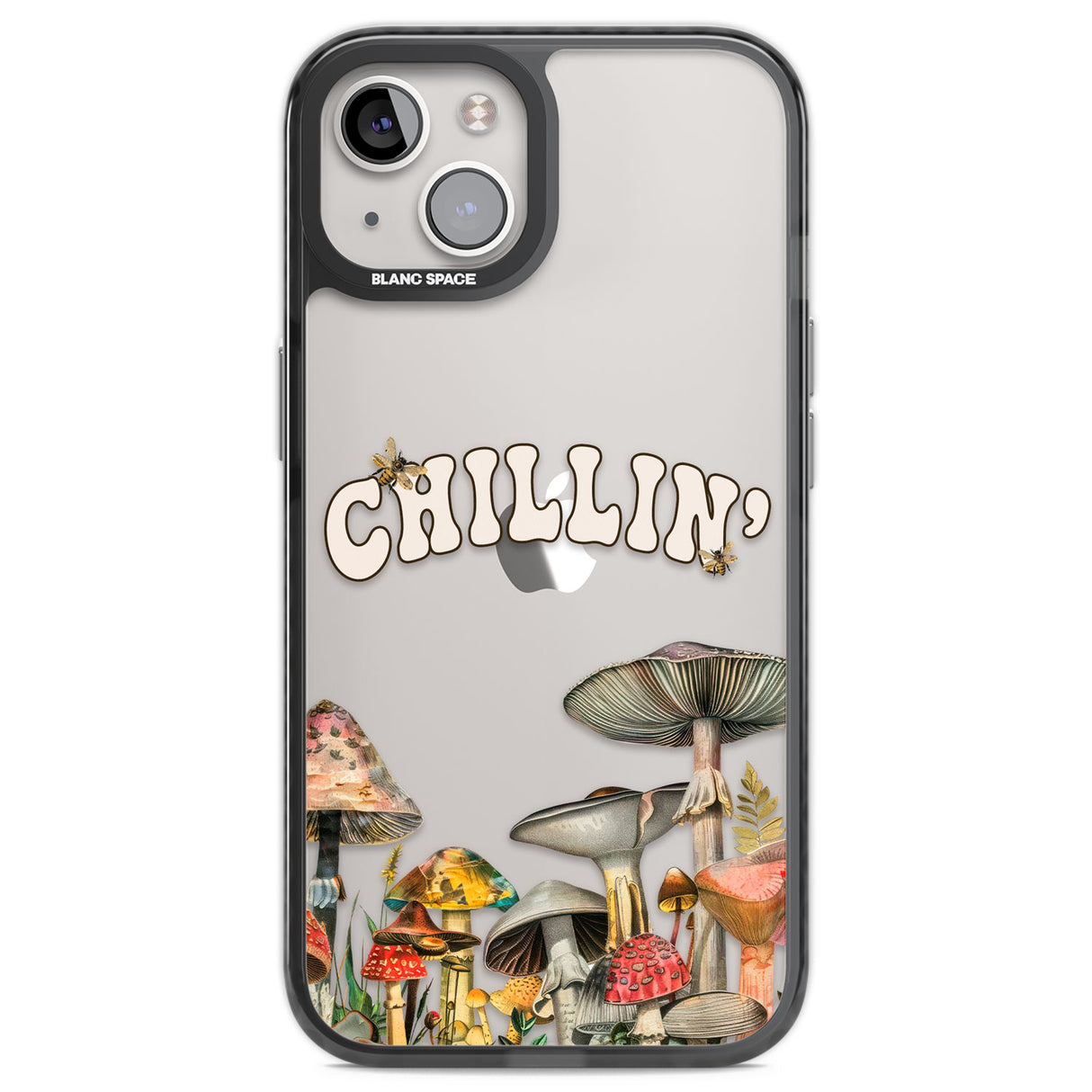 Chillin' Black Impact Phone Case for iPhone 13, iPhone 14, iPhone 15