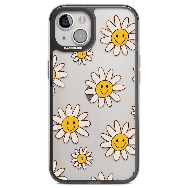 Daisy Faces Black Impact Phone Case for iPhone 13, iPhone 14, iPhone 15