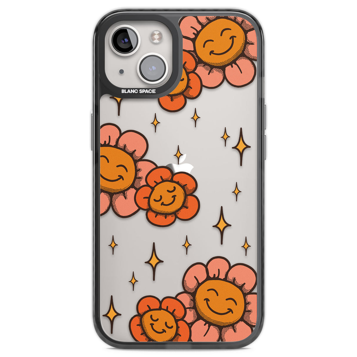 Mellow Flowers Black Impact Phone Case for iPhone 13, iPhone 14, iPhone 15