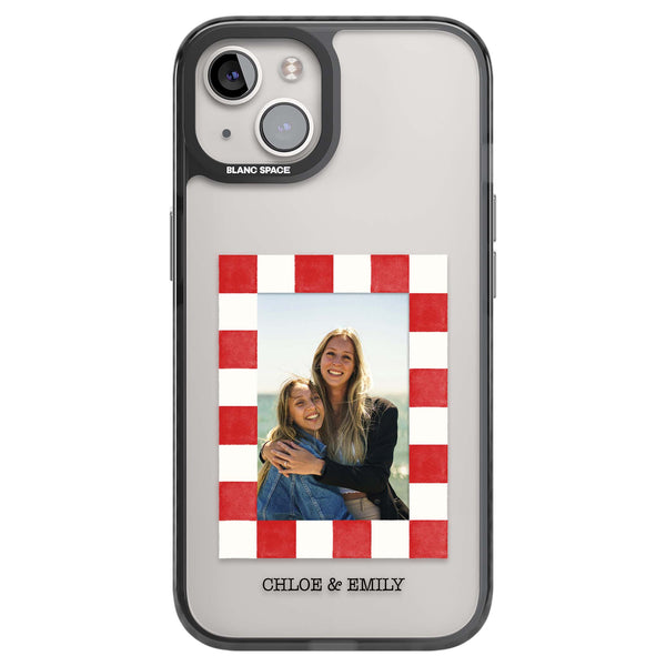 Personalised Red Check Photo